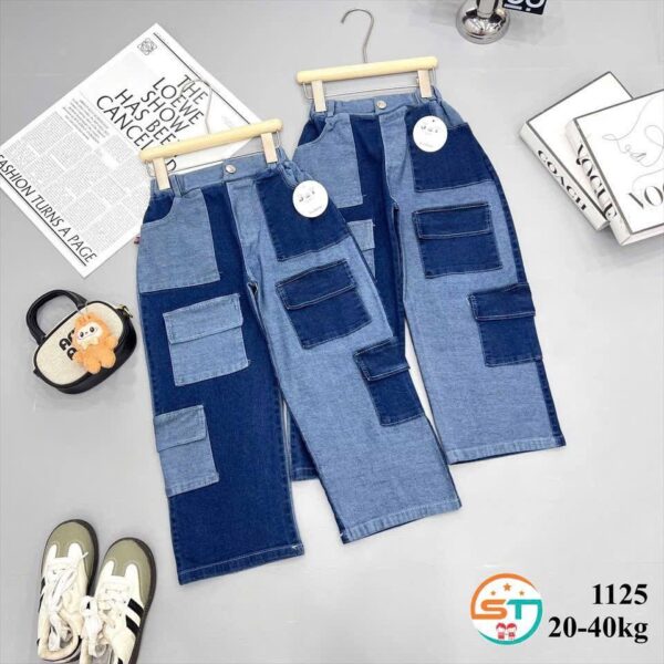 LUXURY DENIM GIRLS PANTS ( NO TOP )