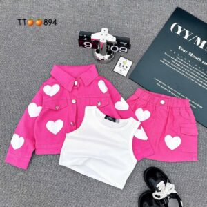 ALL LOVE 3IN1 DENIM JACKET AND SKIRT ( COME WITH INNER )
